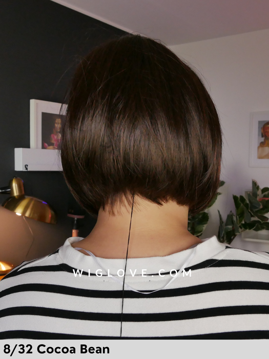shelby parrucca sintetica liscia a caschetto jon renau lacefront riga libera retro aperto fatto a macchina taglia M 