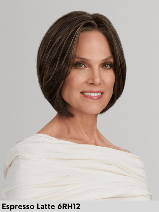 SHELBY - attaccatura naturale, riga libera - Wig Love - Parrucca SinteticaEspresso Latte