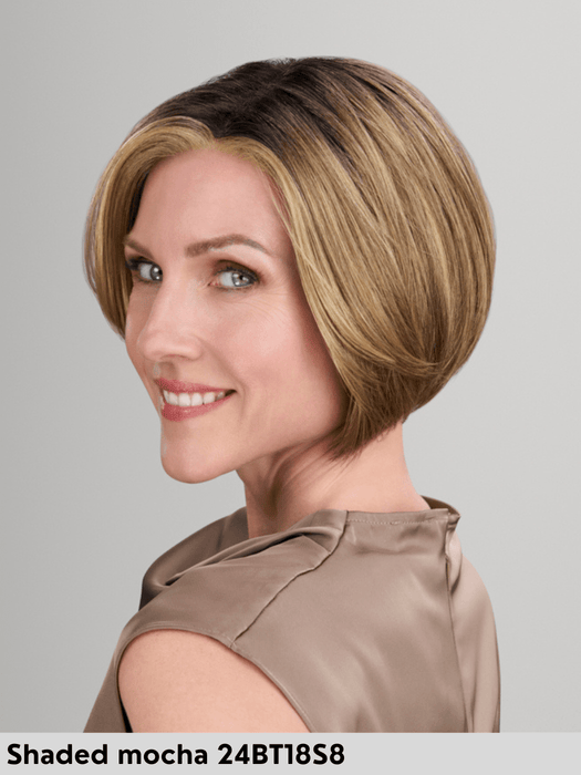 SHELBY - attaccatura naturale, riga libera - Wig Love - Parrucca SinteticaShaded Mocha