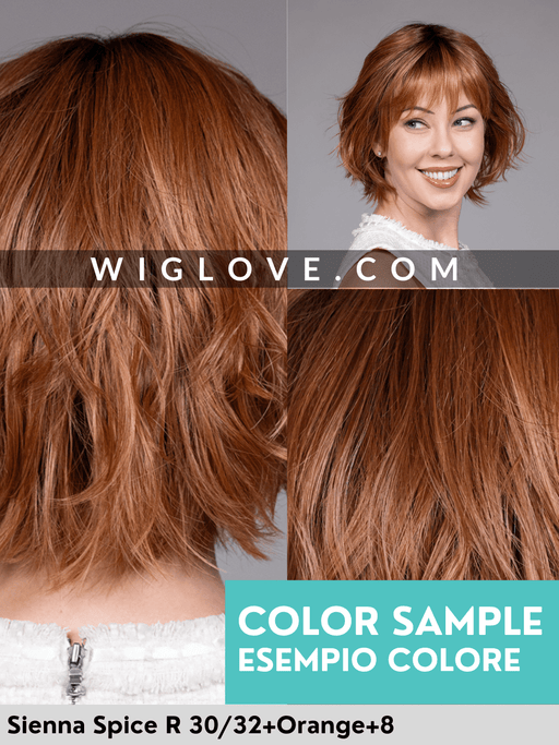 AMSTERDAM - riga centrale, attaccatura naturale - Wig Love - Parrucca SinteticaSienna spice R