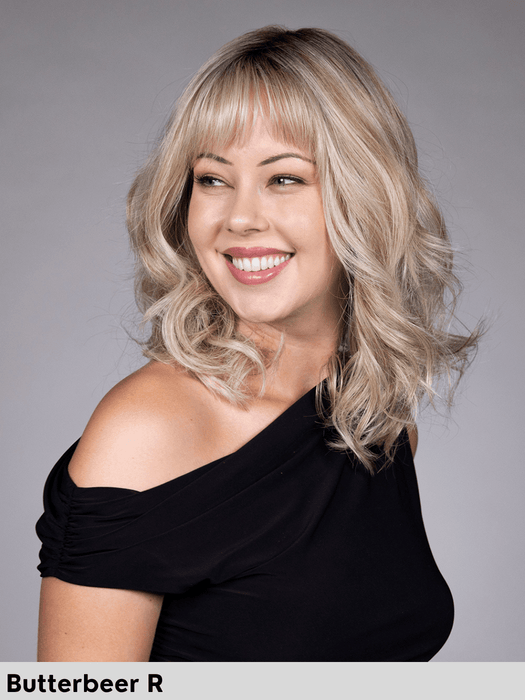 SIMONE - 100% fatta a mano, attaccatura estesa, antiscivolo - Wig Love - Parrucca SinteticaButterbeer Rooted