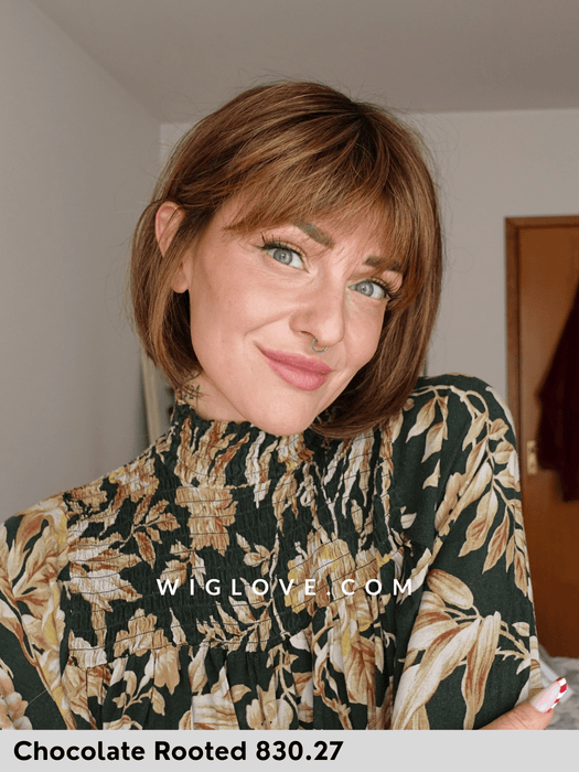 sing mono part ellen wille parrucca caschetto con frangia lacefront riga centrale fibra sintetica termoresistente