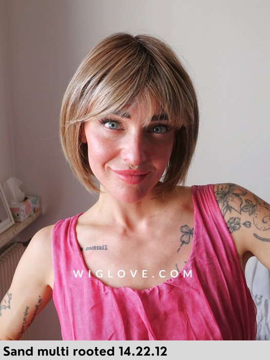 sing mono part ellen wille parrucca caschetto con frangia lacefront riga centrale fibra sintetica termoresistente