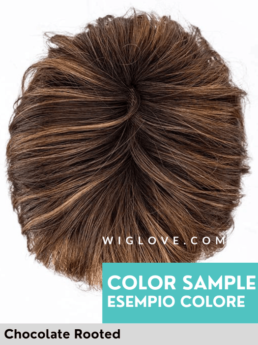 SING MONO PART - Pronta Consegna 24/48 ore - Wig Love - Parrucca SinteticaChocolate Rooted