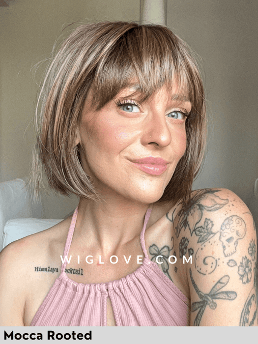 SING MONO PART - Pronta Consegna 24/48 ore - Wig Love - Parrucca SinteticaEspresso Mix