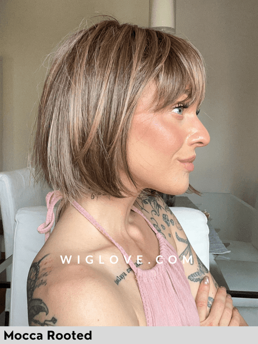 SING MONO PART - Pronta Consegna 24/48 ore - Wig Love - Parrucca SinteticaEspresso Mix