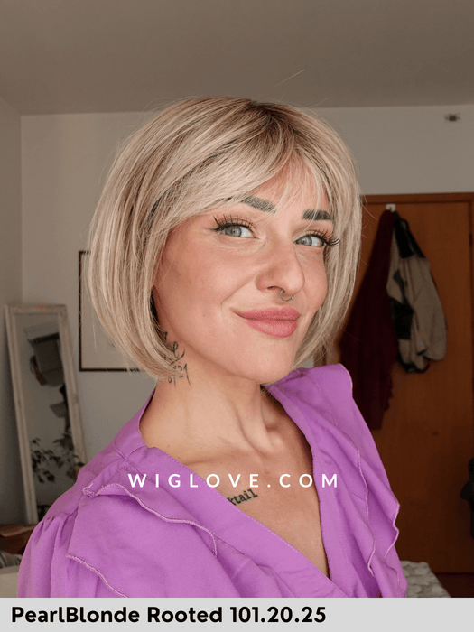 sing mono part ellen wille parrucca caschetto con frangia lacefront riga centrale fibra sintetica termoresistente