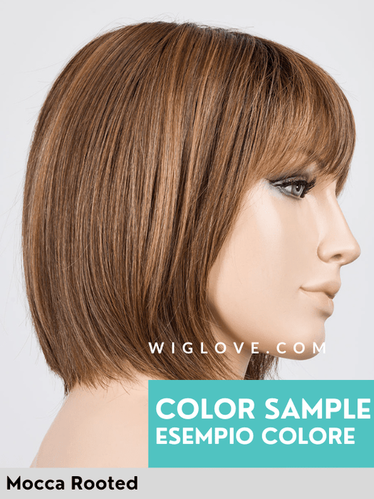SING MONO PART - riga centrale, attaccatura naturale - Wig Love - Parrucca SinteticaChocolate Rooted