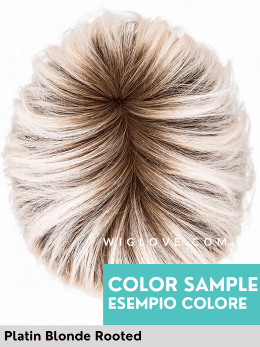 SING MONO PART - riga centrale, attaccatura naturale - Wig Love - Parrucca SinteticaDark Chocolate Mix