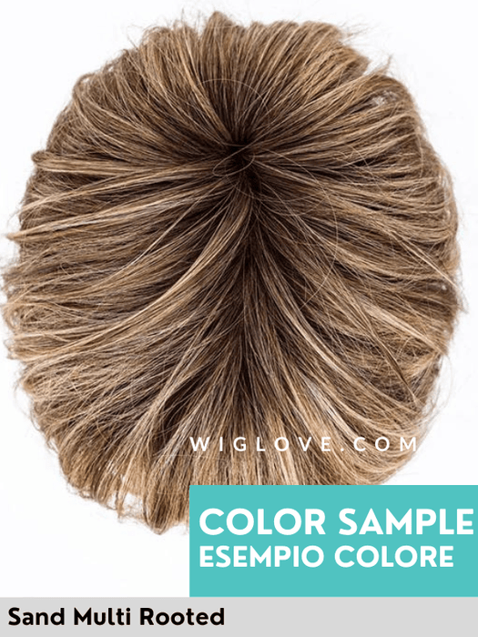 SING MONO PART - riga centrale, attaccatura naturale - Wig Love - Parrucca SinteticaDark Chocolate Mix