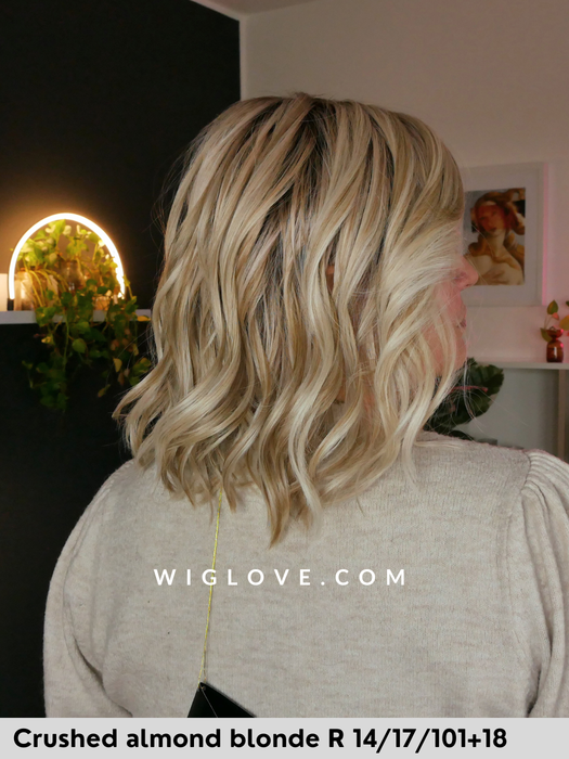 singapore belle tress parrucca media scalata in fibra sintetica termoresistente con  lacefront riga sinistra in monofilamento city collection