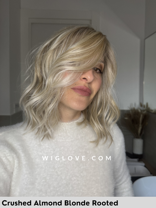 singapore belle tress parrucca media scalata in fibra sintetica termoresistente con  lacefront riga sinistra in monofilamento city collection