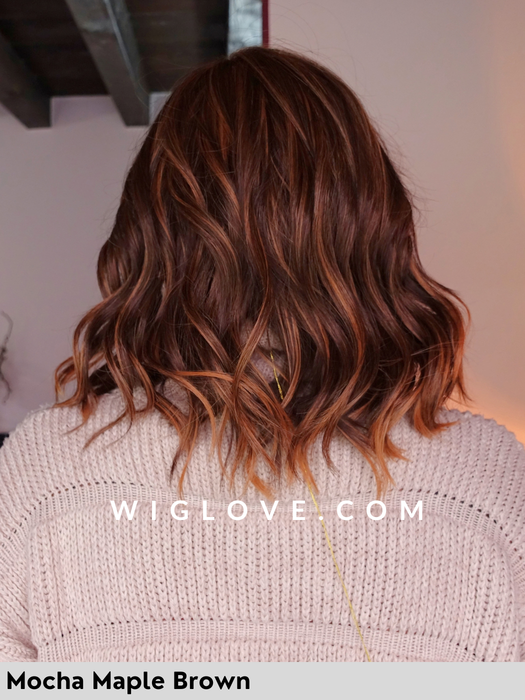 singapore belle tress parrucca media scalata in fibra sintetica termoresistente con  lacefront riga sinistra in monofilamento city collection