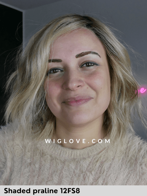 SKYLAR - riga libera, attaccatura naturale - termoresistente - Wig Love - Parrucca SinteticaShaded Praline