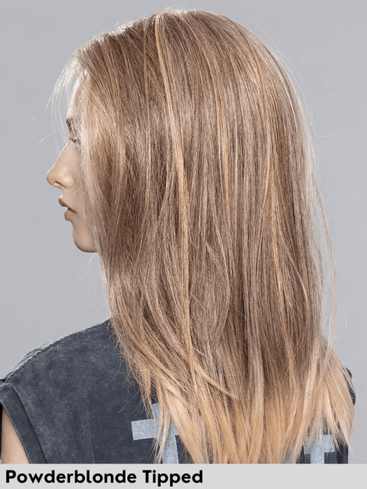 SLEEK MONO PART - attaccatura naturale, riga centrale - Wig Love - Parrucca SinteticaPowderblonde Tipped