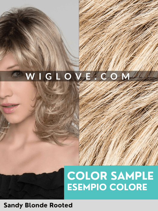 SLEEK MONO PART - attaccatura naturale, riga centrale - Wig Love - Parrucca SinteticaSandy Blonde Rooted