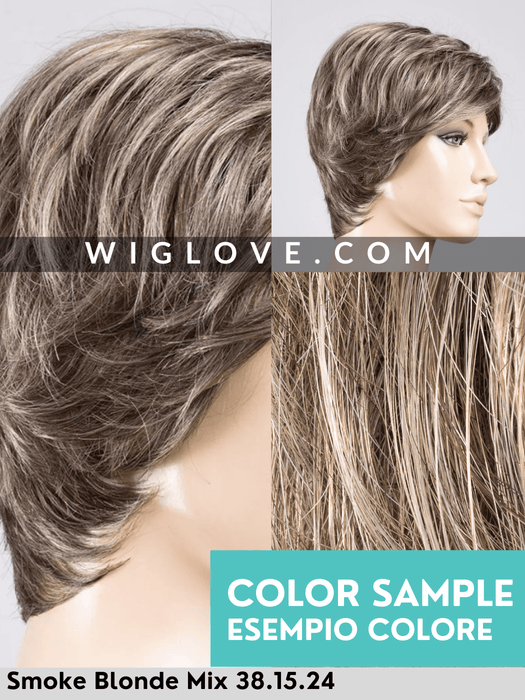 NOVEL DELUXE - 100% fatta a mano, attaccatura naturale, riga libera - Wig Love - Parrucca SinteticaSmoke Blonde Mix