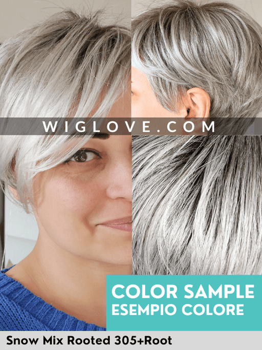 MAGIC HIP - riga sinistra, piccolo lacefront - Wig Love - Parrucca SinteticaSnow Mix Rooted 305K