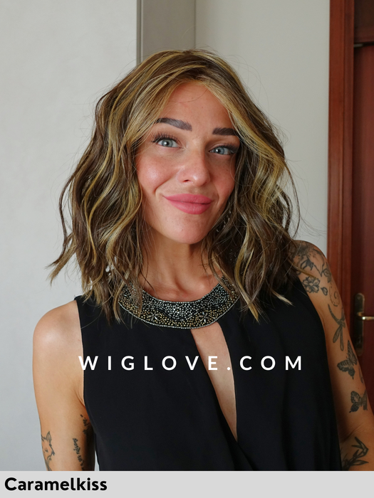 somers estetica designs parrucca sintetica termoresistente mossa alle spalle pari lacefront attaccatura naturale riga centrale