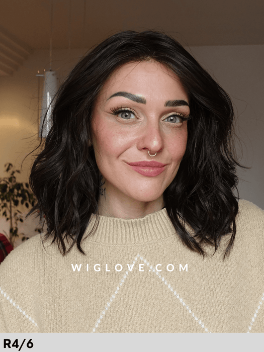 somers estetica designs parrucca sintetica termoresistente mossa alle spalle pari  lacefront attaccatura naturale riga centrale 