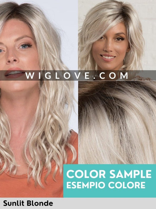 SOMERS - riga centrale, attaccatura naturale - Wig Love - Parrucca SinteticaSILVER SUN RT8