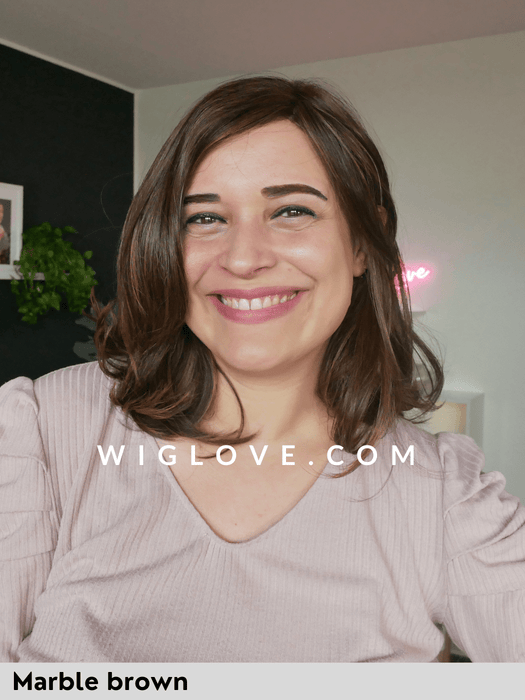 SOPHIA - Pronta Consegna 24/48 ore - Wig Love - Parrucca SinteticaDark Chocolate