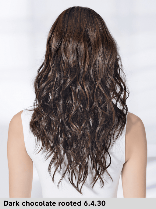 SPARKLE DELUXE - attaccatura naturale, riga libera, fatta a mano - Wig Love - Parrucca SinteticaDark Chocolate Rooted