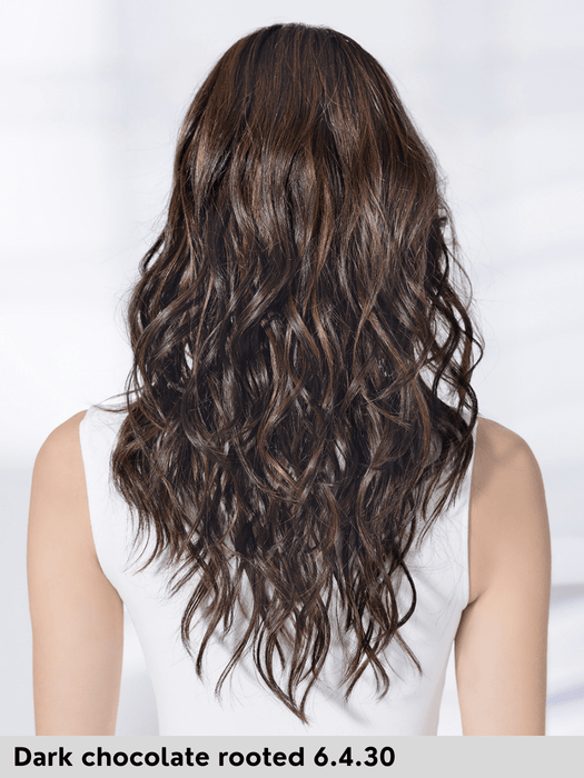 SPARKLE DELUXE - attaccatura naturale, riga libera, fatta a mano - Wig Love - Parrucca SinteticaDark Chocolate Rooted