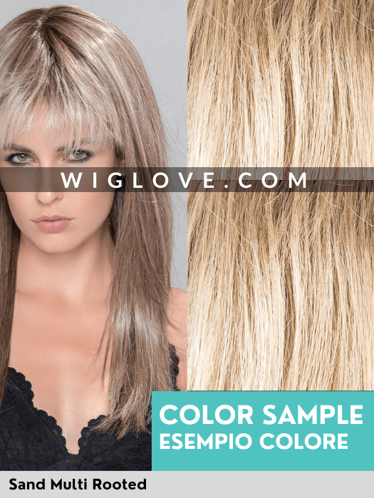 SPARKLE DELUXE - attaccatura naturale, riga libera, fatta a mano - Wig Love - Parrucca SinteticaSand Multi Rooted