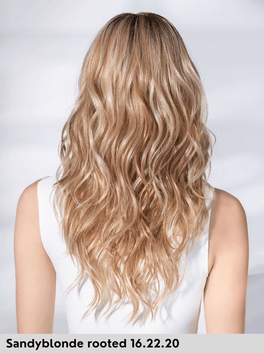 SPARKLE DELUXE - attaccatura naturale, riga libera, fatta a mano - Wig Love - Parrucca SinteticaSandy Blonde Rooted