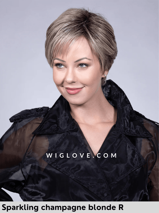 Spencer belle tress icons collection lacefront doppio monofilamento poliuretano retro fatto a macchina chiuso parrucca mossa alle spalle con frangetta fibra sintetica termoresistente