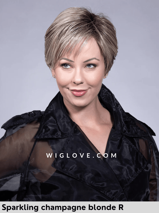 Spencer belle tress icons collection lacefront doppio monofilamento poliuretano retro fatto a macchina chiuso parrucca mossa alle spalle con frangetta fibra sintetica termoresistente