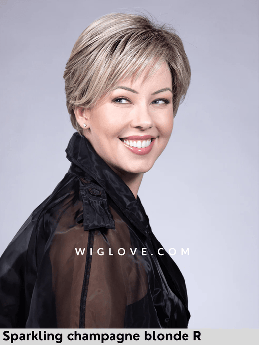 Spencer belle tress icons collection lacefront doppio monofilamento poliuretano retro fatto a macchina chiuso parrucca mossa alle spalle con frangetta fibra sintetica termoresistente