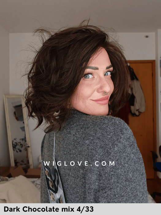 stella mono part ellen wille parrucca termoresistente mossa caschetto lacefront riga sinistra