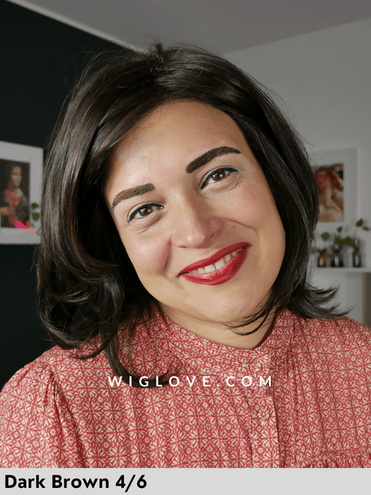 SUN MORA LACE - attaccatura naturale - Wig Love - Parrucca SinteticaEspresso Mix 2/4