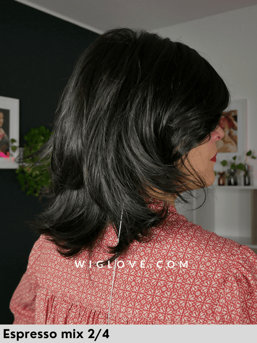 SUN MORA LACE - attaccatura naturale - Wig Love - Parrucca SinteticaEspresso Mix 2/4