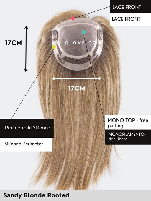 SUPERB - Topper Capelli Naturali Remy - Pronta Consegna 24/48 ore - Wig Love - TopperSandy Blonde Rooted