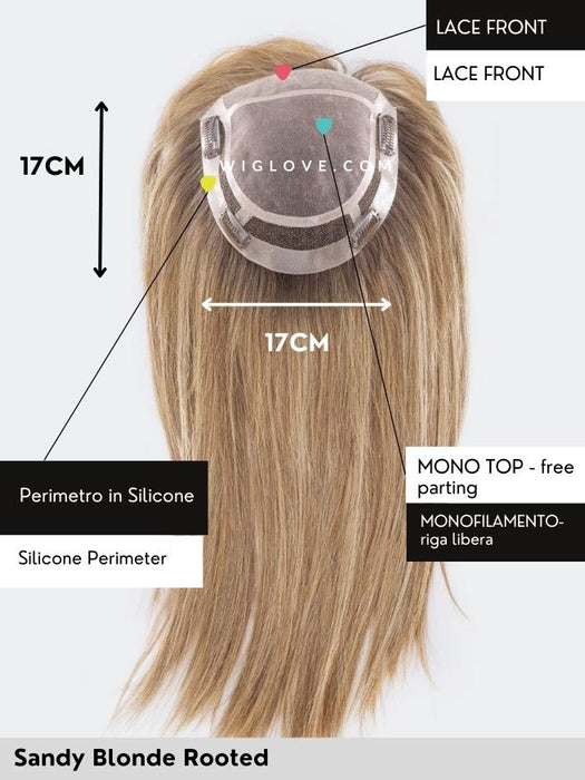 SUPERB - Topper Capelli Naturali Remy - Pronta Consegna 24/48 ore - Wig Love - TopperSandy Blonde Rooted