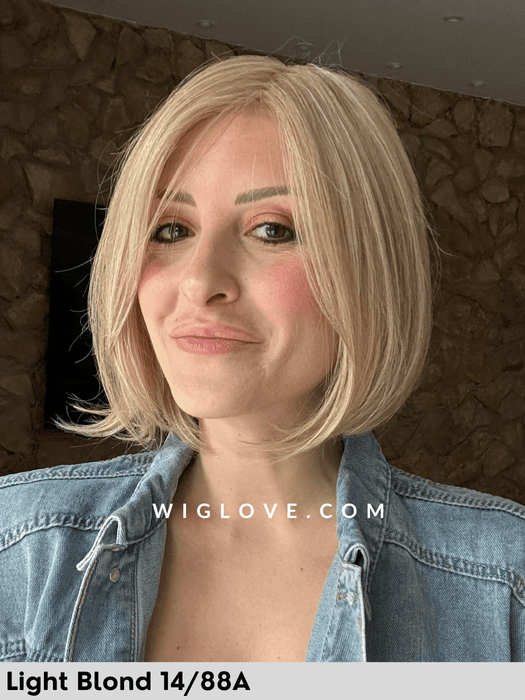 SUPREME LADY - capelli misti - 100% fatta a mano, silicone antiscivolo - Wig Love - Parrucca Capelli MistiLight Blond 14/88A