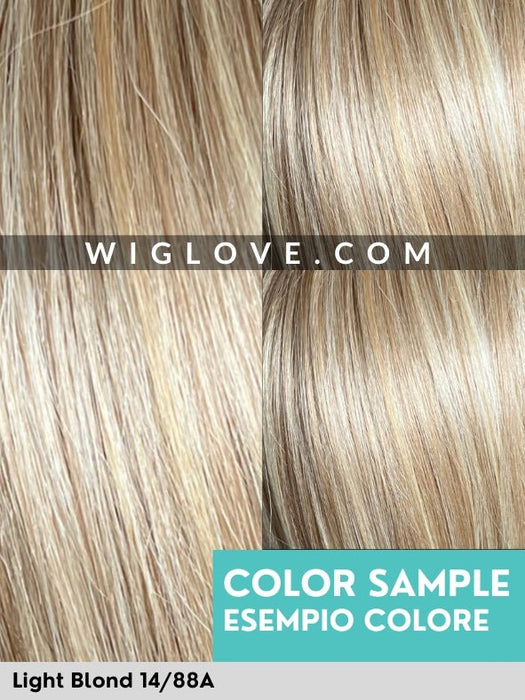 SUPREME PAGE LONG - capelli misti - 100% fatta a mano, silicone antiscivolo - Wig Love - Parrucca Capelli MistiLight Blond 14/88A