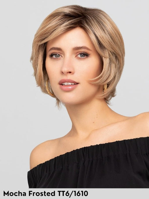 SUPREME SHORT - capelli misti - 100% fatta a mano, silicone antiscivolo - Wig Love - Parrucca Capelli MistiMocha Frosted TT6/1610