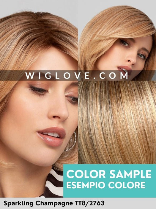 SUPREME SHORT - capelli misti - 100% fatta a mano, silicone antiscivolo - Wig Love - Parrucca Capelli MistiSparkling Champagne TT8/2763