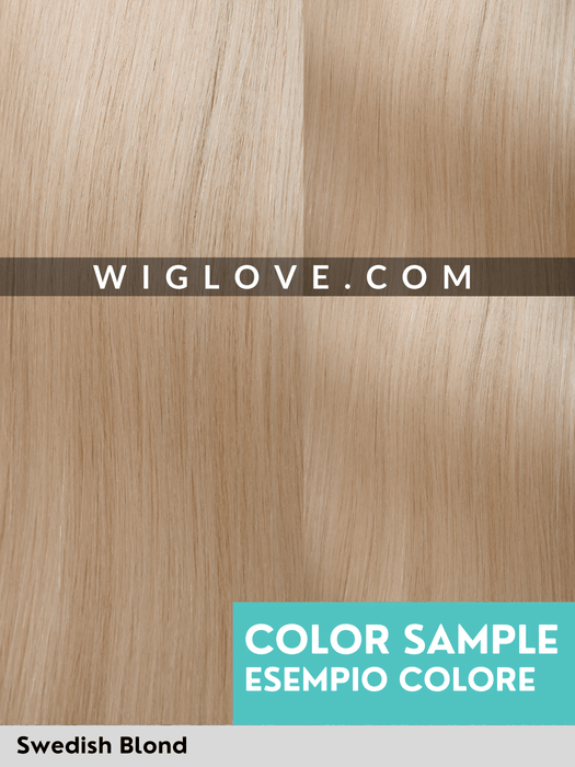 SYMPATHY HH REMY SPECIAL - Capelli Naturali Remy - 100% fatta a mano, doppio monofilamento, attaccatura naturale, poliuretano - Wig Love - Parrucca Capelli VeriSwedish Blond