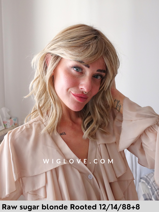 sydney belle tress parrucca mossa alle spalle con frangetta  sintetica termoresistente lacefront riga centrale retro aperto e fatto a macchina city collection