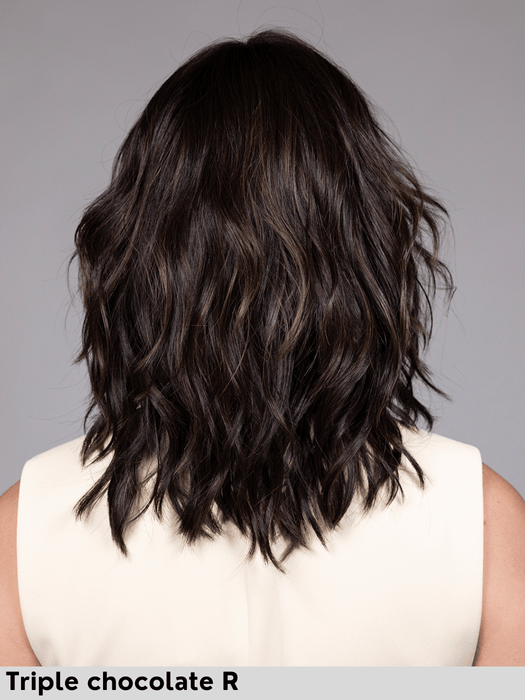 SYDNEY - riga centrale, attaccatura naturale - Wig Love - Parrucca SinteticaTriple Chocolate Rooted