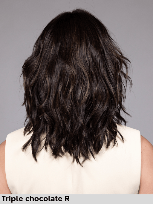 SYDNEY - riga centrale, attaccatura naturale - Wig Love - Parrucca SinteticaTriple Chocolate Rooted