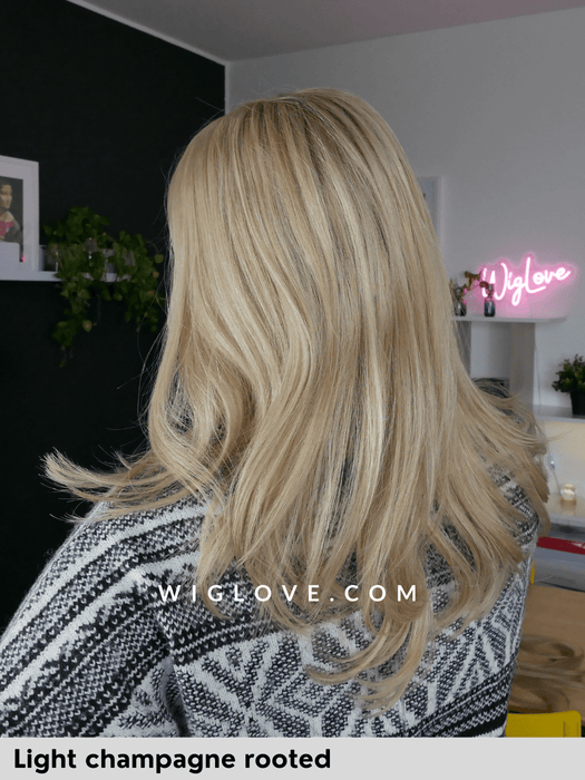 sympathy hh remy special gisela mayer parrucca fatta a mano lunga capello naturale remy lunga dispositivo medico CE parrucche alopeica chemioterapia lacefront antiscivolo monofilamento 