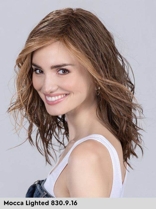 TABU - piccolo lace front, monofilamento al vortice - Wig Love - Parrucca SinteticaMocca Lighted