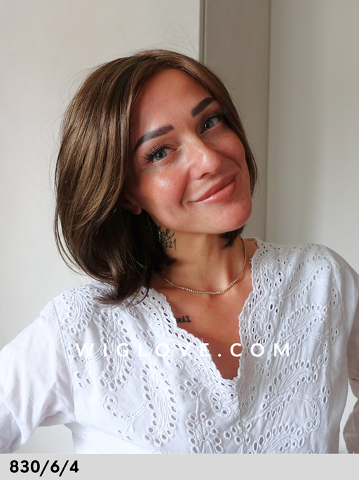 talc rokoko hair company parrucca fatta a mano caschetto fibra sintetica tradizionale fatta a mano lace front riga libera dispositivo medico ce taglia M