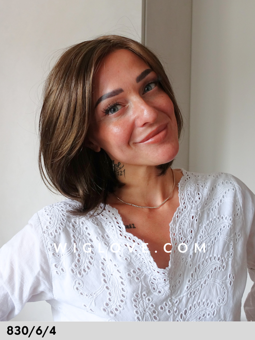 talc rokoko hair company parrucca fatta a mano caschetto fibra sintetica tradizionale fatta a mano lace front riga libera dispositivo medico ce taglia M